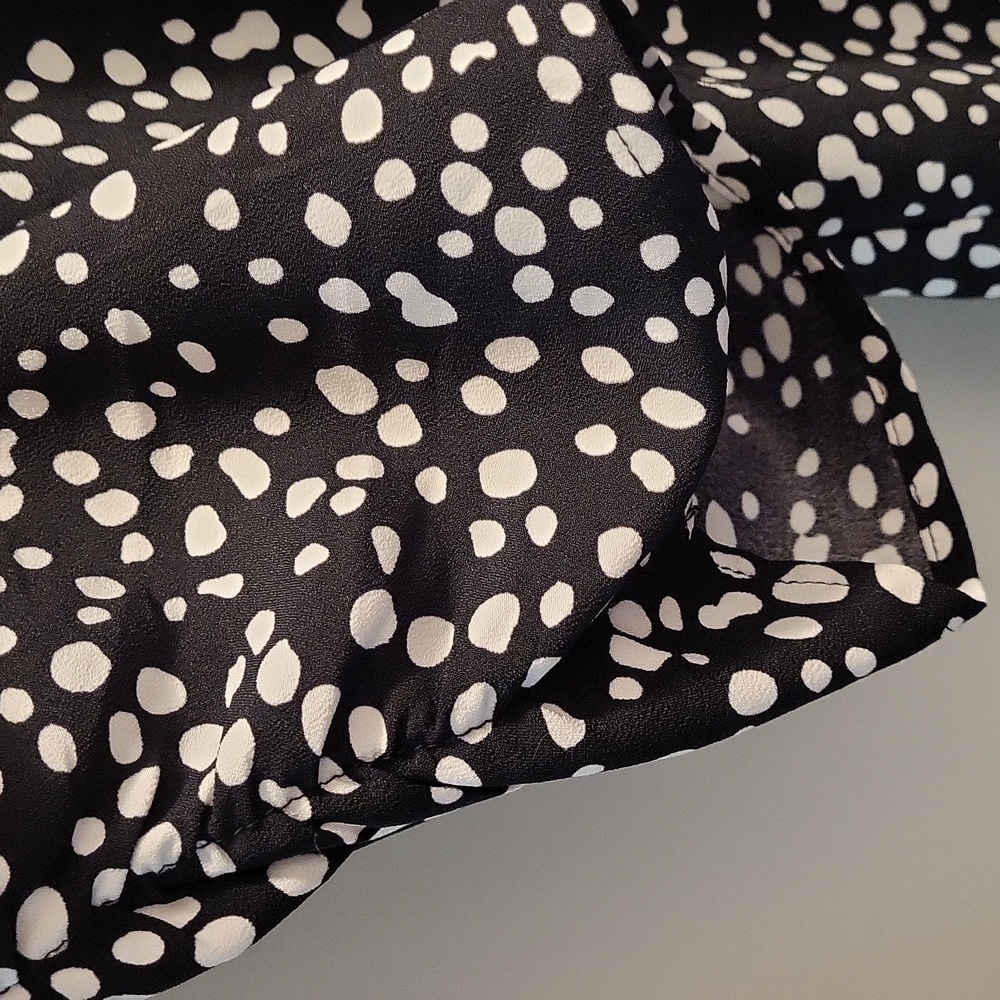 Scoop Black and White Polka Dot 👗 dress - Picture 4 of 6
